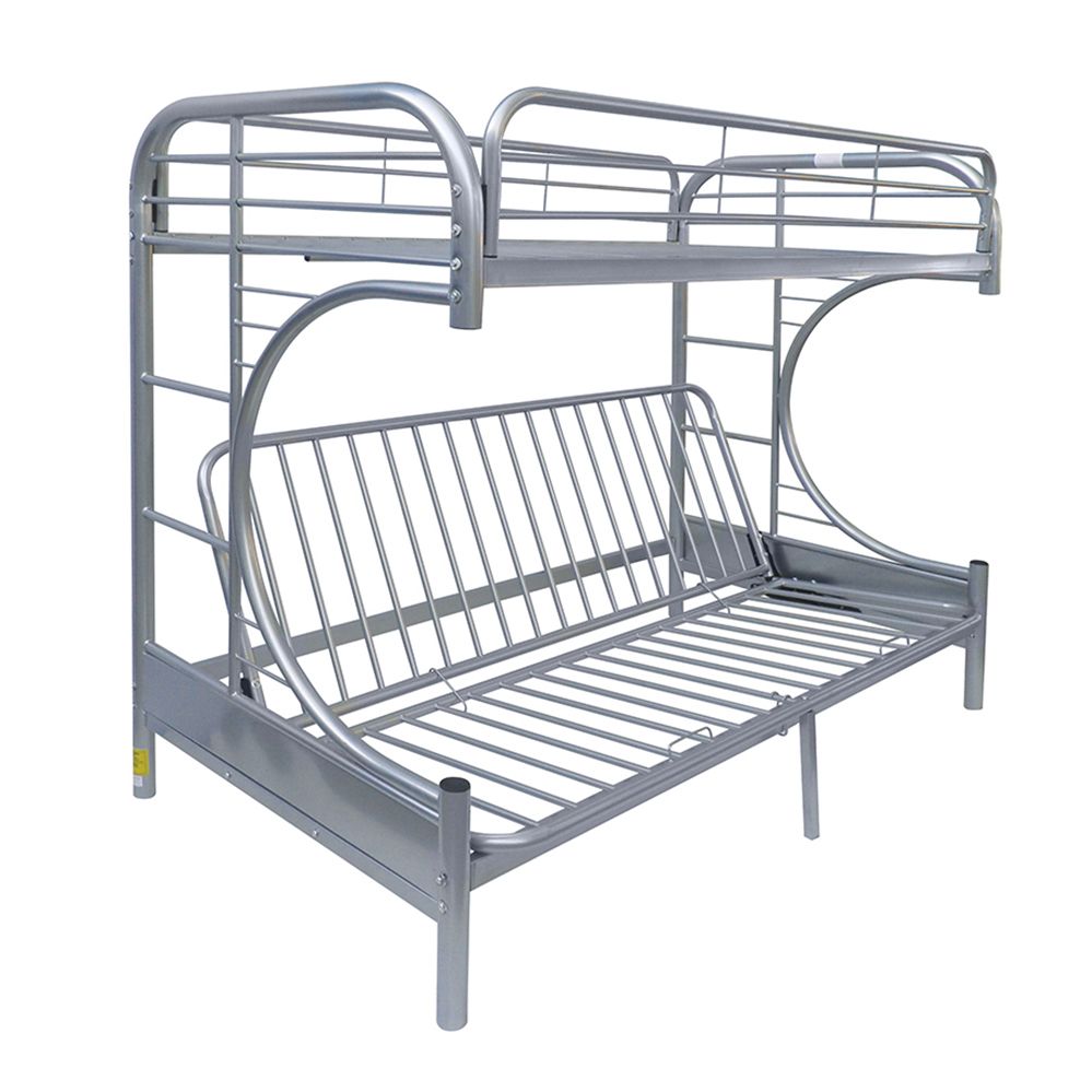 Eclipse Bunk Bed (Twin/Full/Futon) in Silver 02091SI