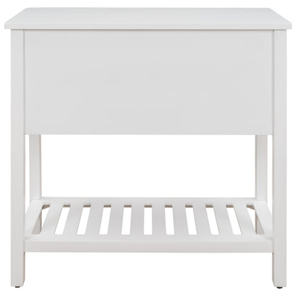 Cambridge Series Buffet Sideboard Console Table with Bottom Shelf (White)