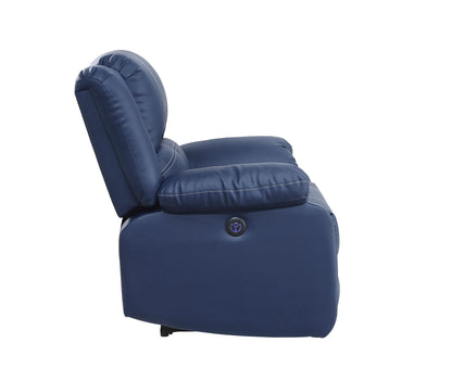 Zuriel Power Motion Sofa, Blue PU 54615