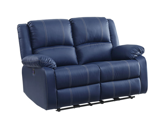 Zuriel Power Motion Loveseat, Blue PU 54616