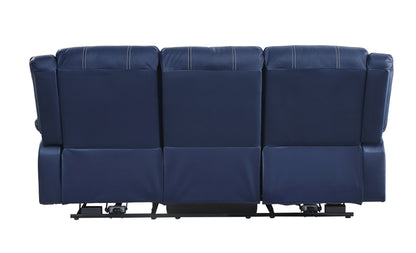 Zuriel Power Motion Sofa, Blue PU 54615