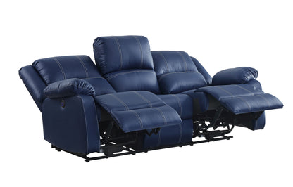 Zuriel Power Motion Sofa, Blue PU 54615