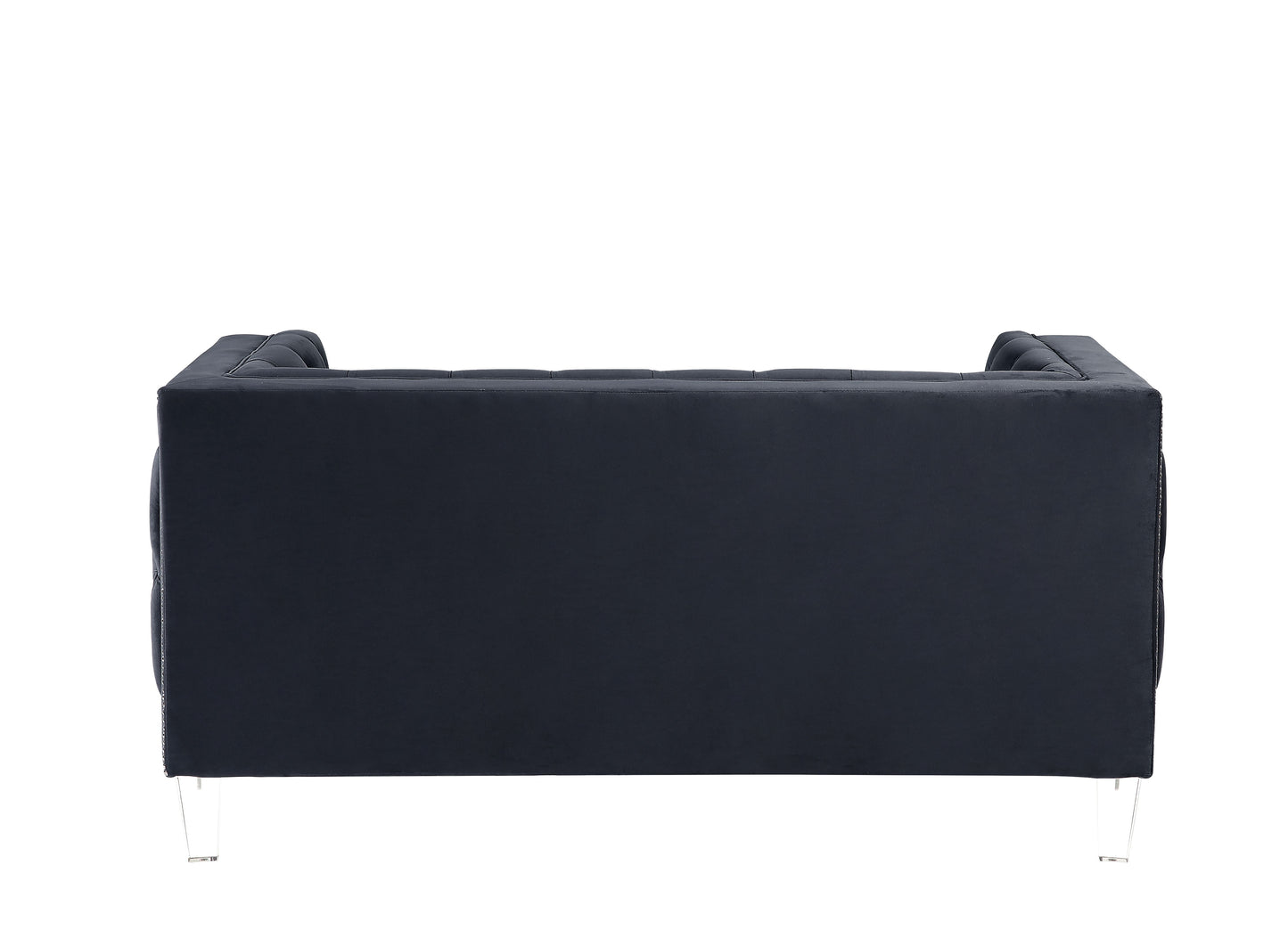 Ansario Loveseat, Charcoal Velvet 56461