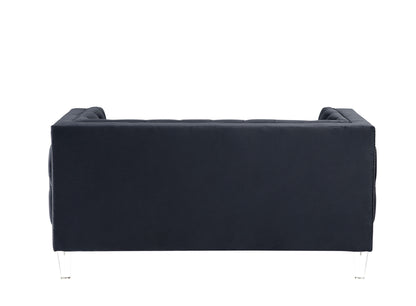 Ansario Loveseat, Charcoal Velvet 56461