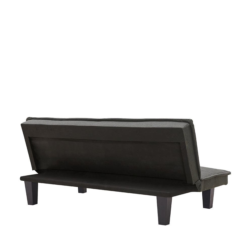 Modern Fabric Futon Sofa Bed , Convertible Folding Futon Sofa Bed Sleeper for Home Living Room .（Light Grey ）