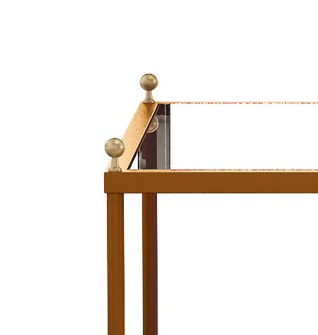 Coffee table share with pets tempered glass tabletop multi-function,rectangle Modern minimalist creative metal coffee table,gold environmental protection powder spraying metal tea table easy assembly