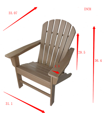 UM HDPE Resin Wood Adirondack Chair - Blue