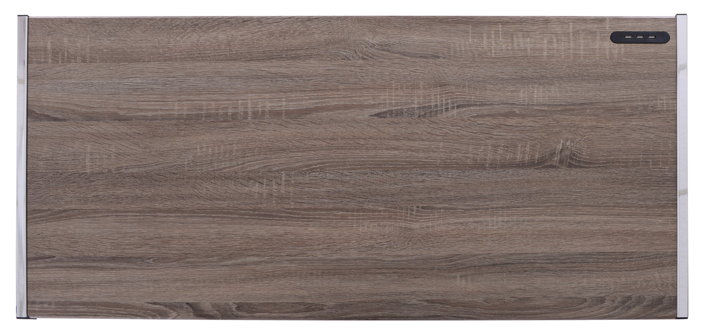 Finis Desk in Weathered Oak  Chrome 92344