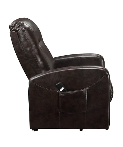 Kasia Recliner w/Power Lift, Espresso PU 59458