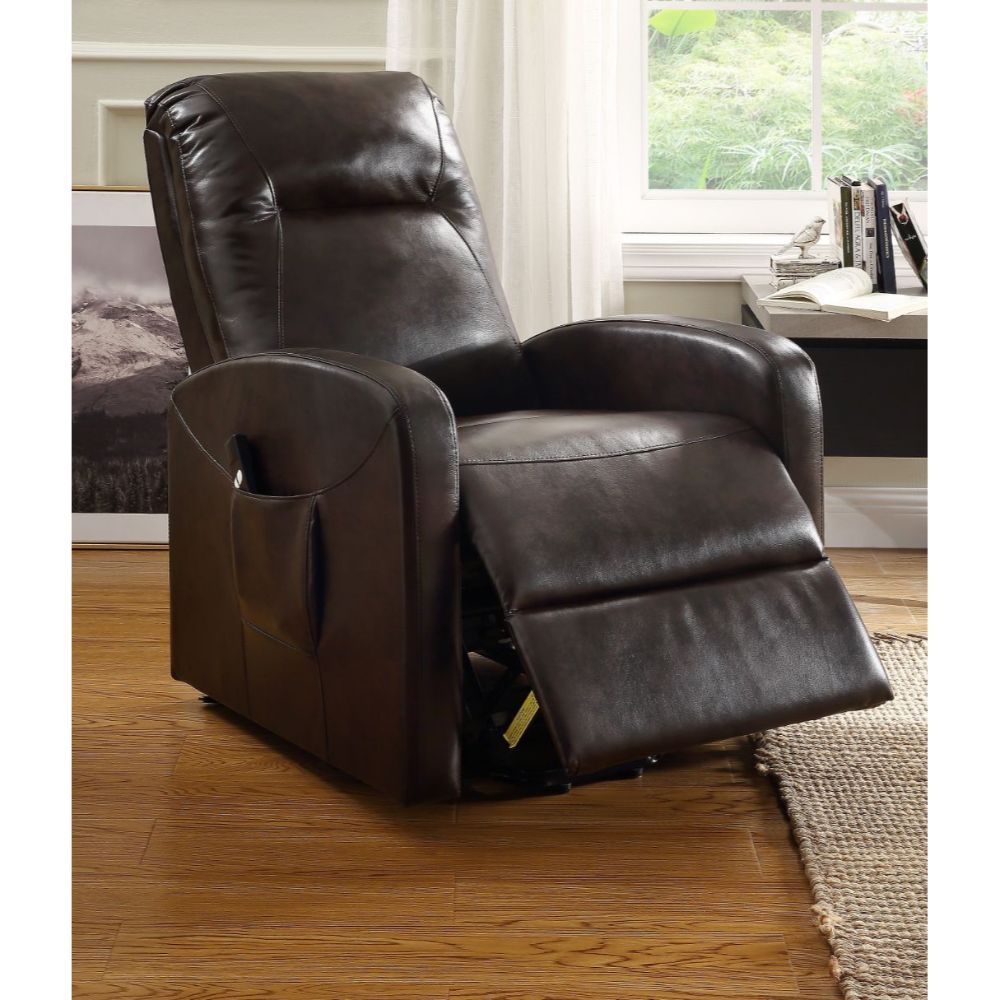Kasia Recliner w/Power Lift, Espresso PU 59458