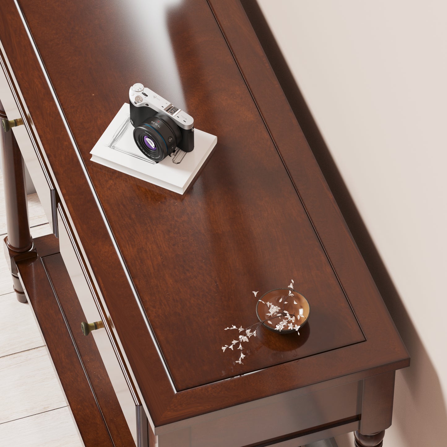 solid wood sofa table(Cherry)