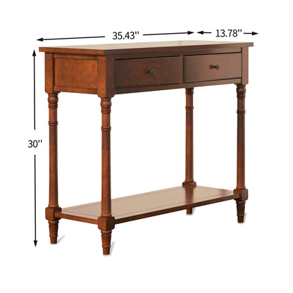 solid wood sofa table(Cherry)