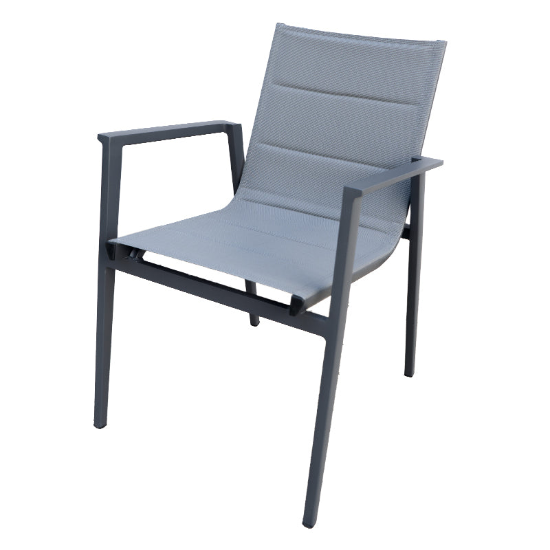 Modern Muse Aluminum Patio Dining Table and Chair 5 pcs Set