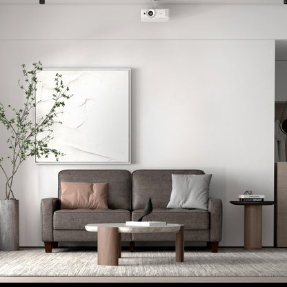 High elastic sponge two-seat sofa(Gray)