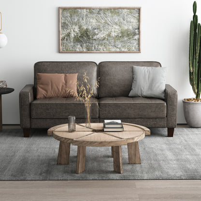High elastic sponge two-seat sofa(Gray)