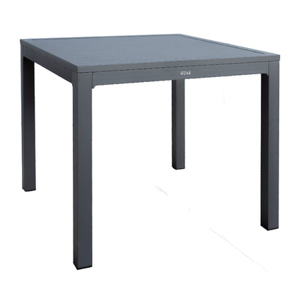 Modern Muse Aluminum Patio Dining Table and Chair 5 pcs Set