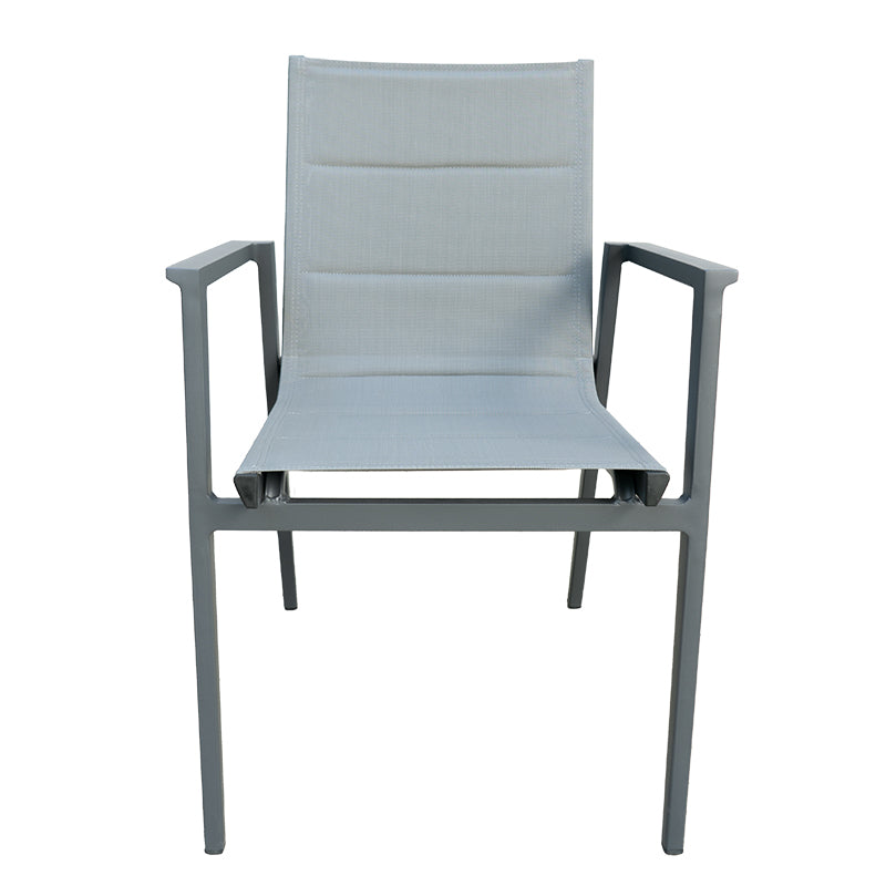 Modern Muse Aluminum Patio Dining Table and Chair 5 pcs Set