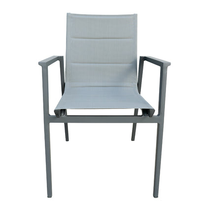Modern Muse Aluminum Patio Dining Table and Chair 5 pcs Set
