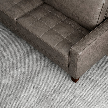 High elastic sponge two-seat sofa(Gray)