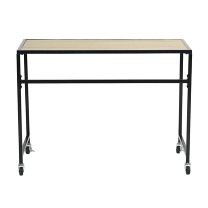 Wooden Top Console Table, with Lockable Wheels
