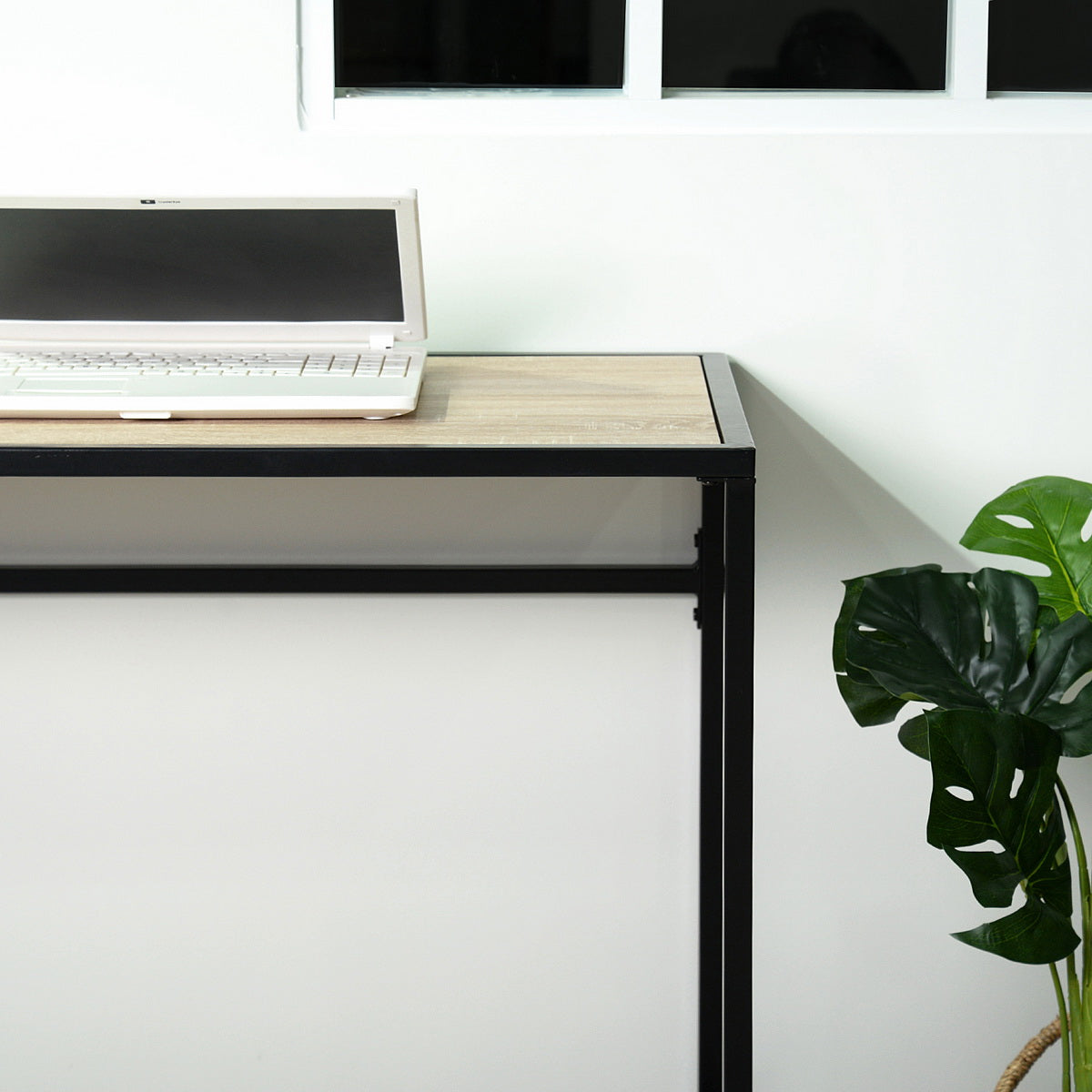 Wooden Top Console Table, with Lockable Wheels