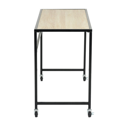 Wooden Top Console Table, with Lockable Wheels