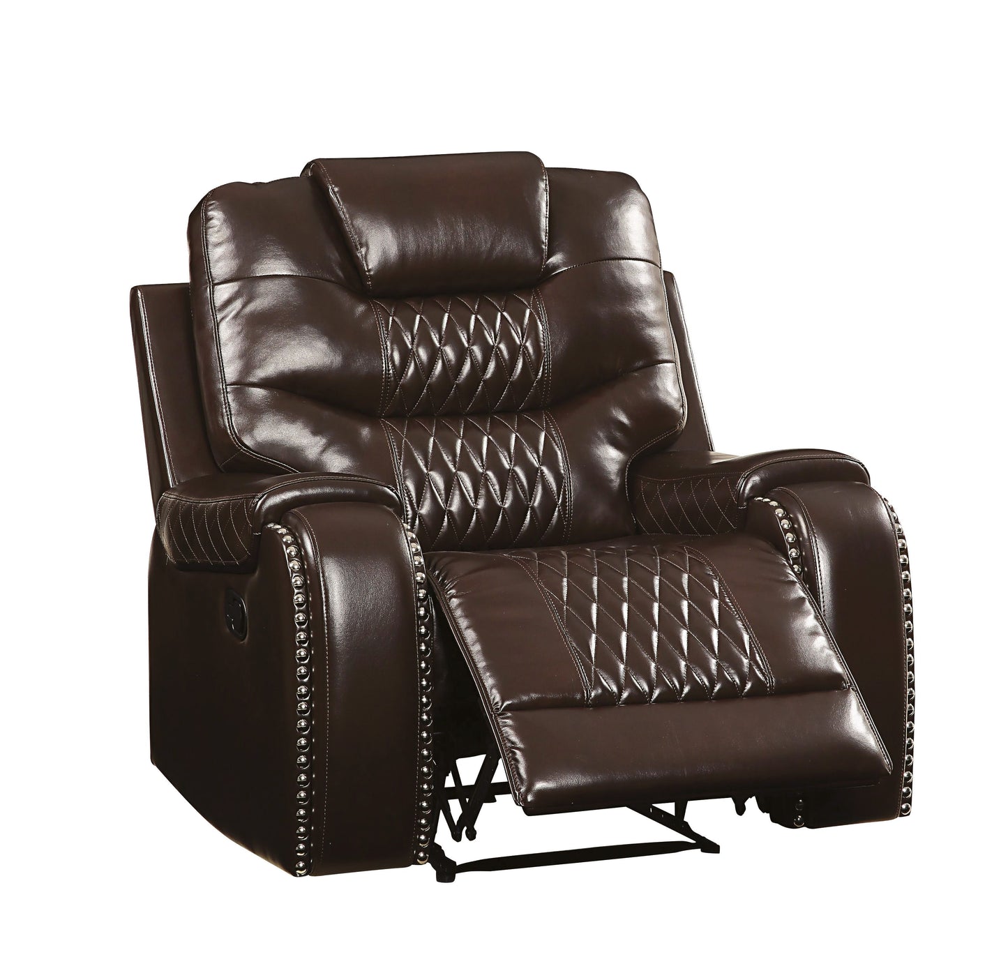 Braylon Recliner (Motion), Brown PU 55417