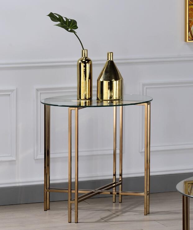 Veises End Table, Champagne 82997