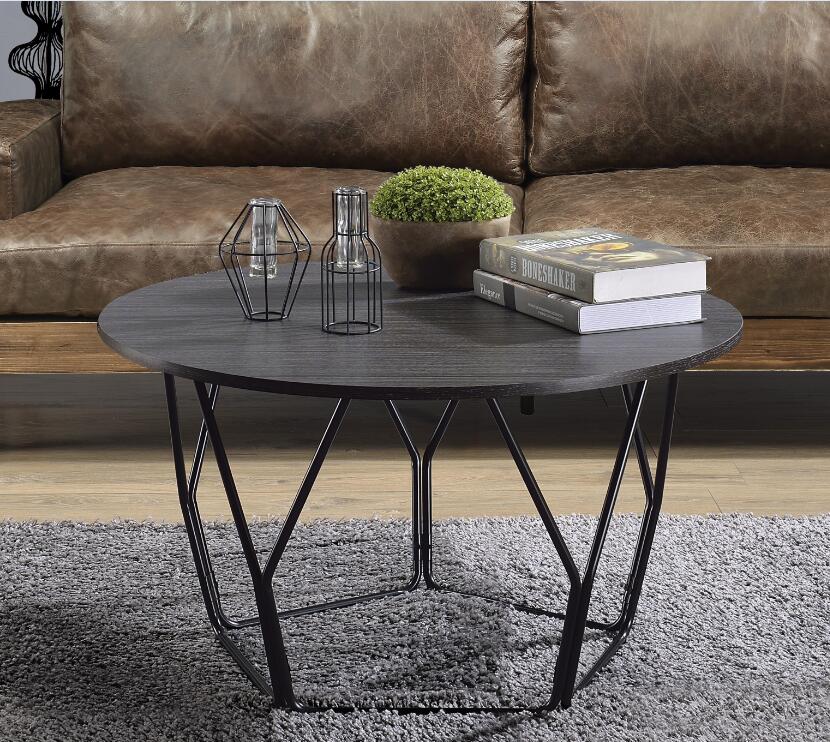 Sytira Coffee Table, Espresso & Black 83950