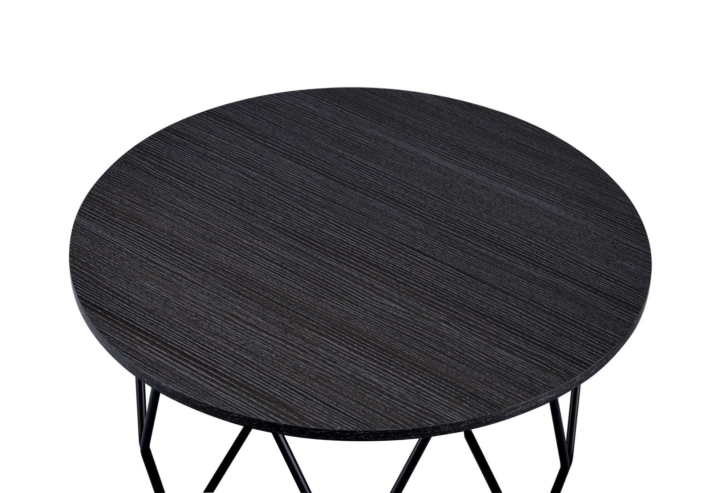 Sytira Coffee Table, Espresso & Black 83950