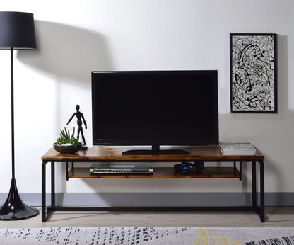 Jurgen TV Stand, Oak & Black 91375