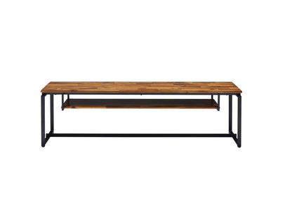 Jurgen TV Stand, Oak & Black 91375