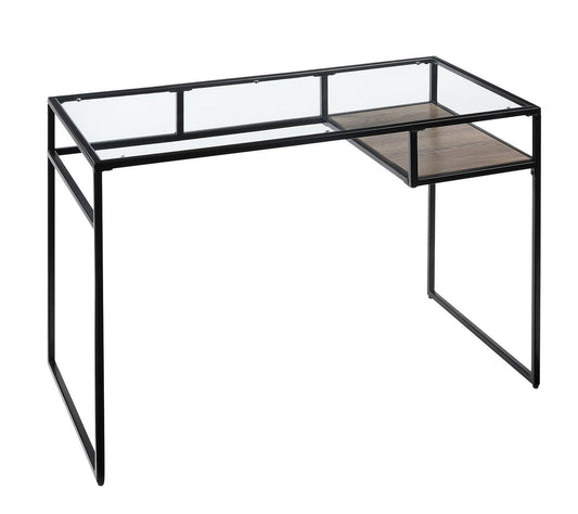 Yasin Desk, Black & Glass 92580