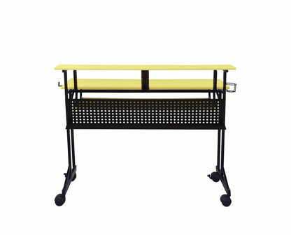 Suitor Computer Desk, Yellow & Black 92904