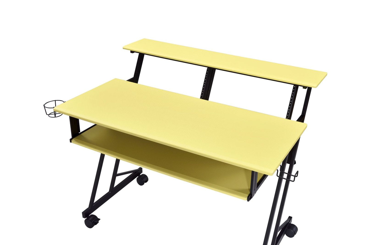 Suitor Computer Desk, Yellow & Black 92904