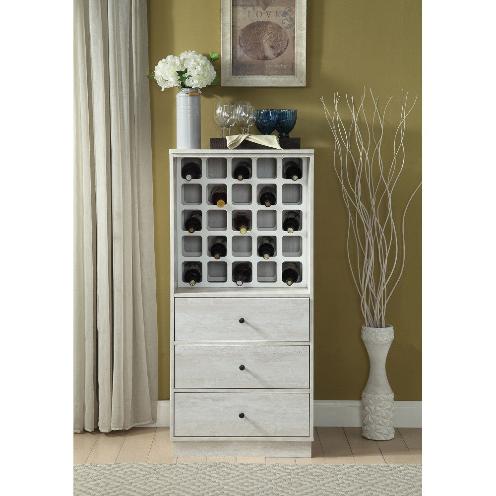 Wiesta Wine Cabinet in Antique White 97544